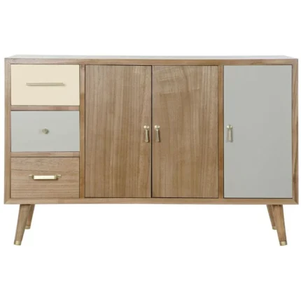 DKD Home Decor Mueble de TV DKD Home Decor Metal Madera de Paulonia (120 x 40 x 78.5 cm)