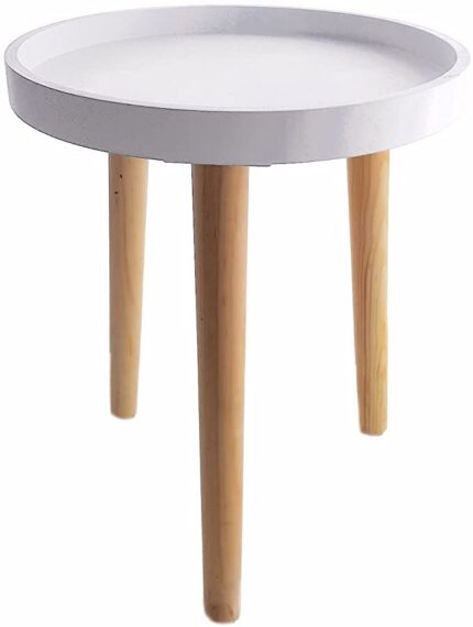 Mesa auxiliar de madera, decorativa